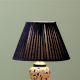 Purple Silk Pleated Empire Lampshade- B22 Holder